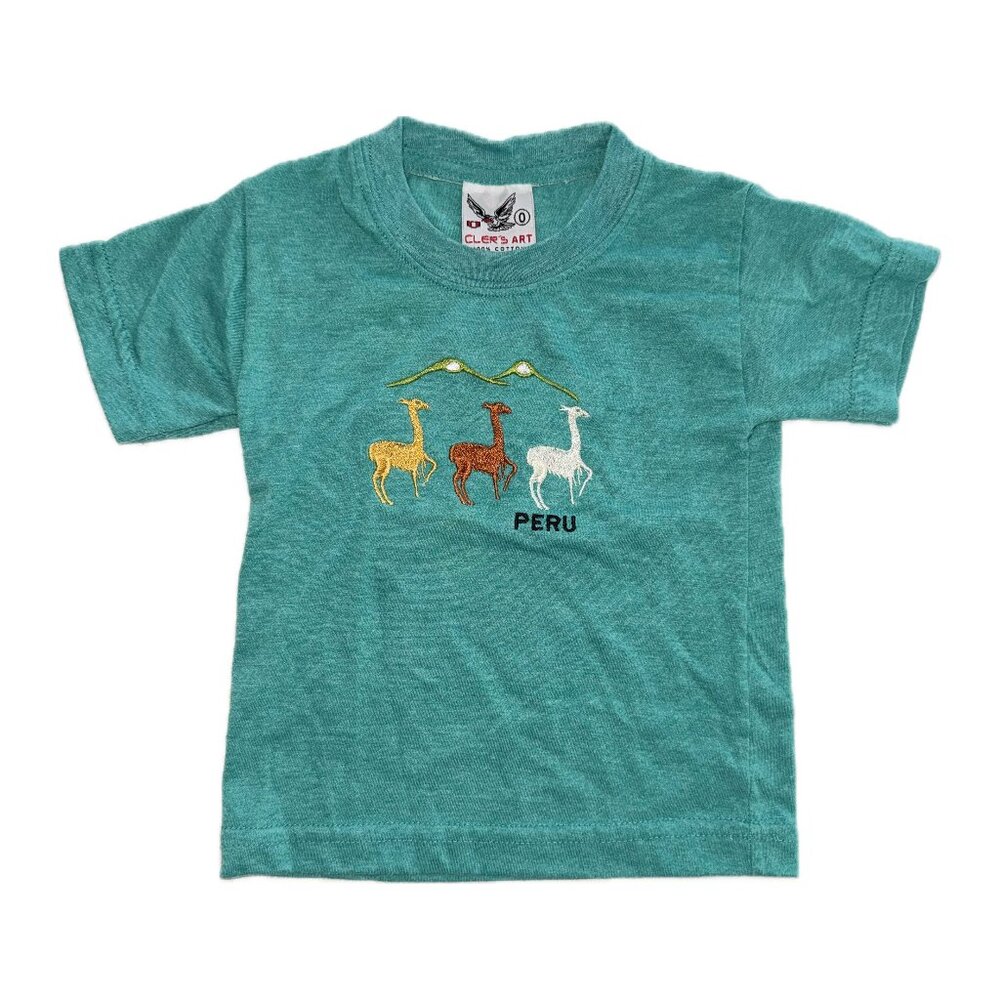 Peru Alpaca Print Toddler Tshirt, 12 months